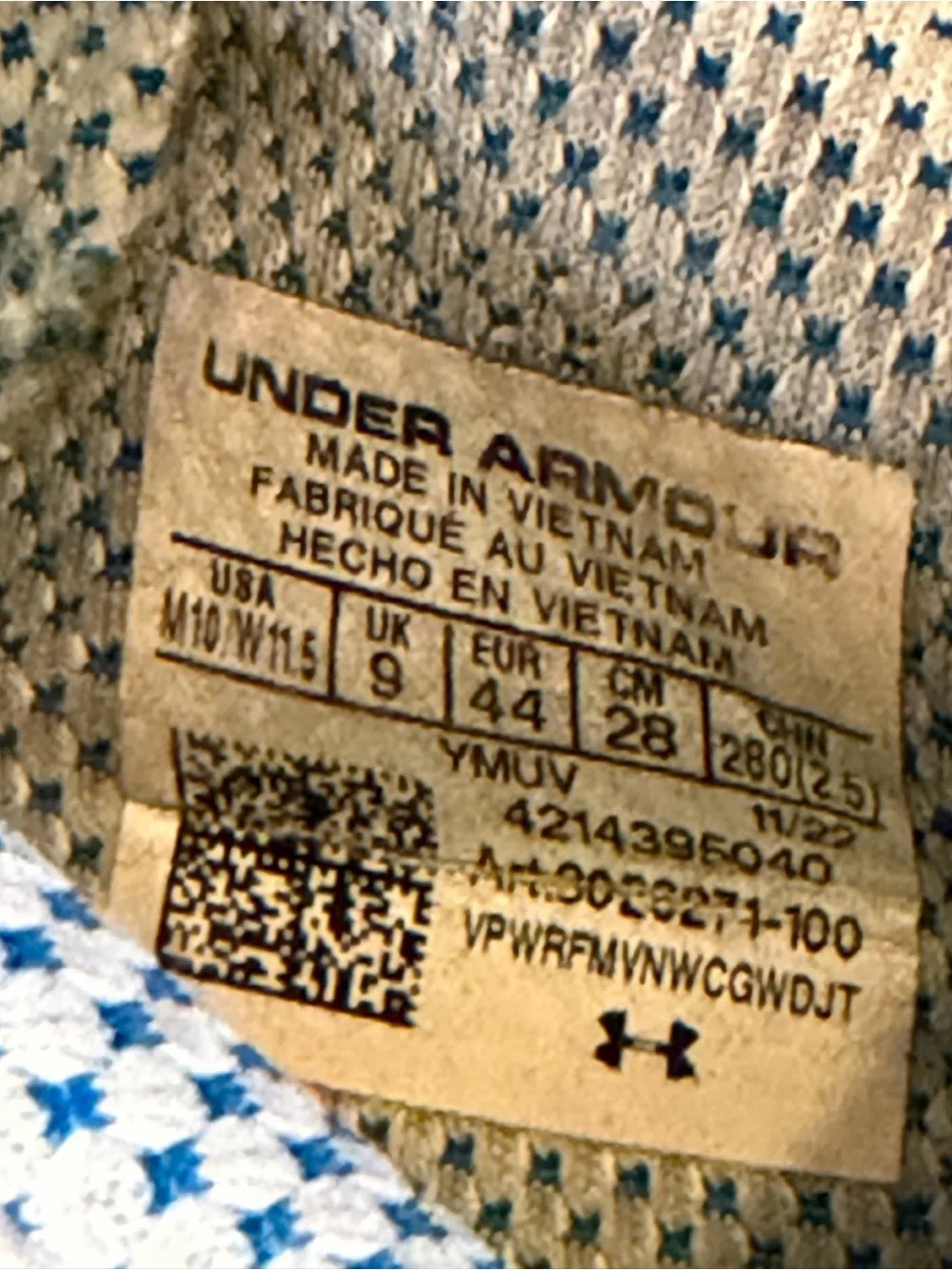 Under Armour Curry Splash Party Basketball Sneakers Sz 10 Tan Blue Pink VGUC